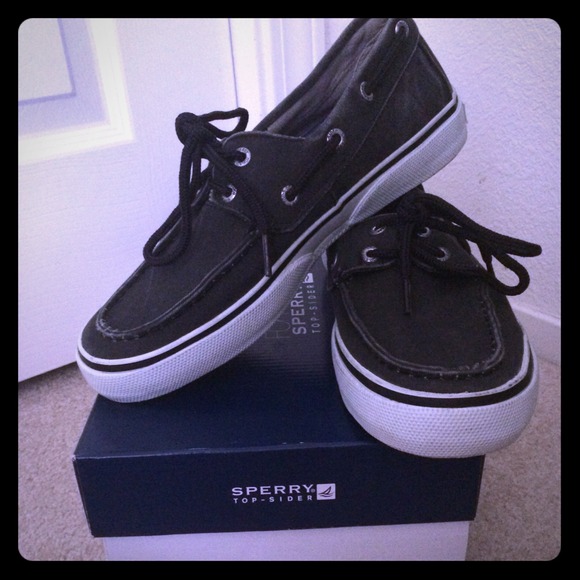 Sperry Shoes - Grey Canvas Sperry Top-Sider M 7 W 8.5