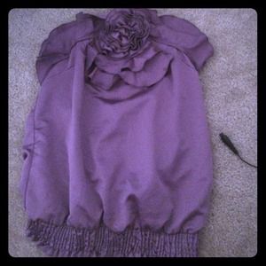 Wet seal purple tie halter