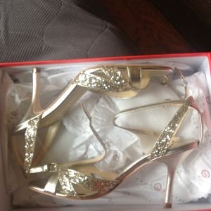 PRICE DROP!!!! Ivanka Trump gold heels