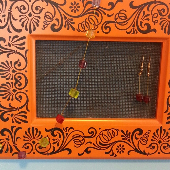Cube jewelry necklace and earring set