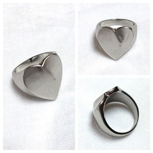 Silver Heart Ring