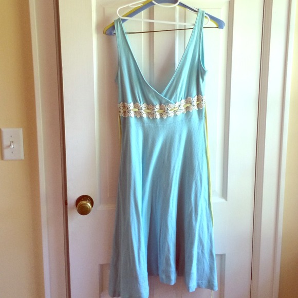 Free People Cotton Light Blue Sundress