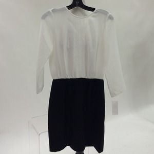 4.collective 3/4 sleeve Colorblock Combo Dress.