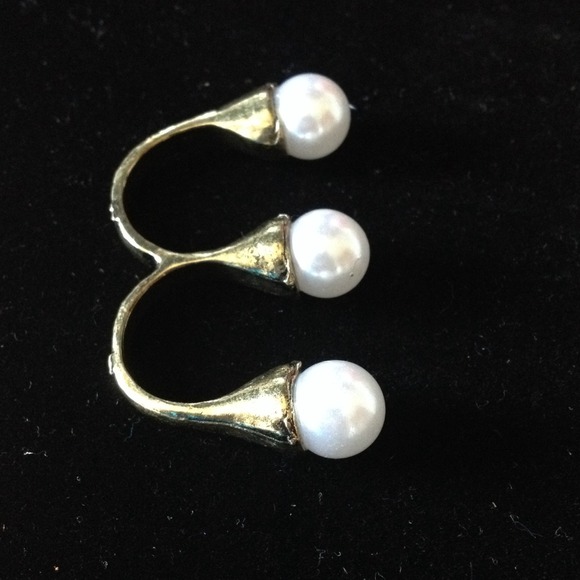 Pearl double finger ring. - Picture 2 of 4