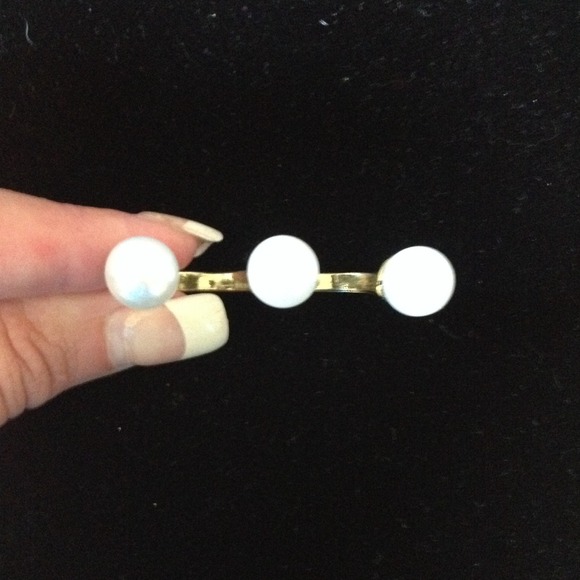 Pearl double finger ring. - Picture 3 of 4