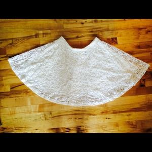 A-line Lace Skirt in Cream