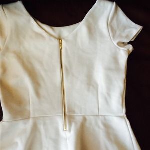 Sparkle Cream Peplum Top