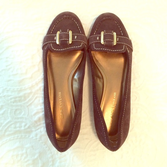 Ann Taylor Suede Loafers