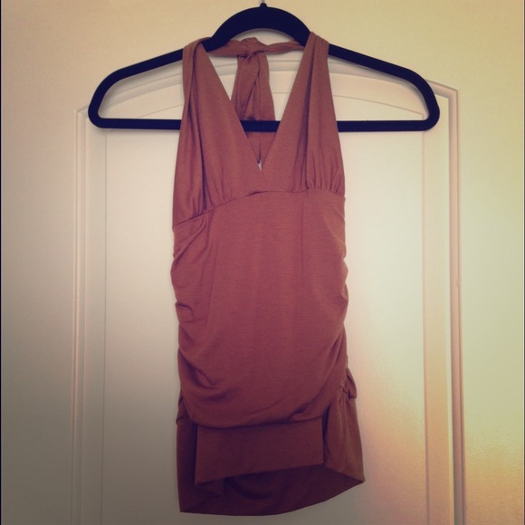 Beige Halter Top