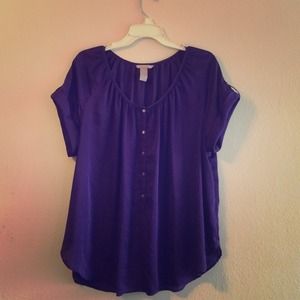 Dark Purple  Blouse