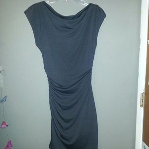 Sexy figure hugging grey dress