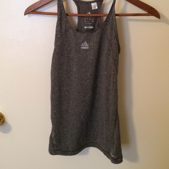 Gray Adidas workout tank top
