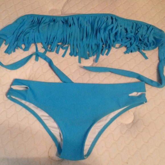 Cute fringe swim suit