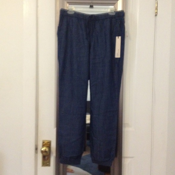 Reserved- Fab pair of denim chambray joggers