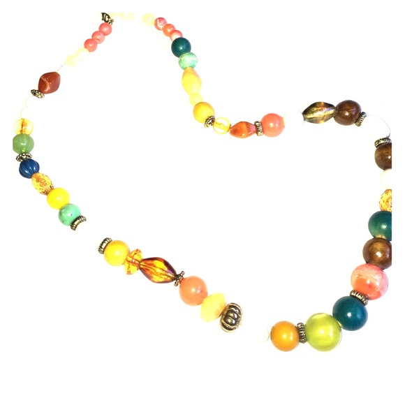 Multi-Colored Beaded Necklace