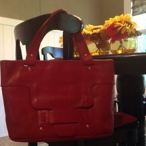 KATE SPADE!!! Red leather bag-perfect for work!