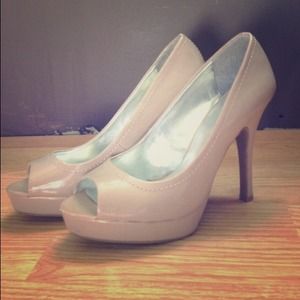 New Nude Peep Toe Pumps