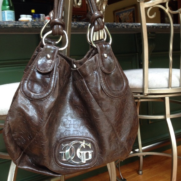 Guess brown leather handbag - Picture 1 of 4