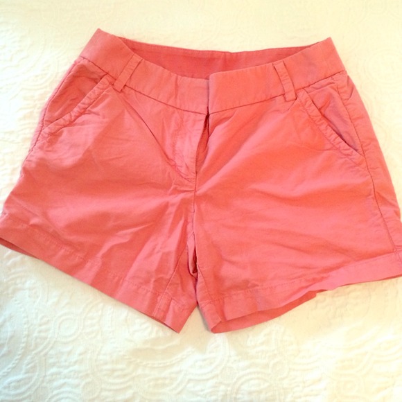 J Crew Chino Shorts in Pink