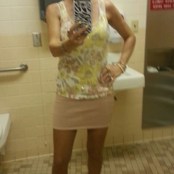 Light pink. BANDAGE SKIRT - Picture 2 of 4