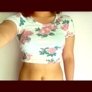 Floral crop top