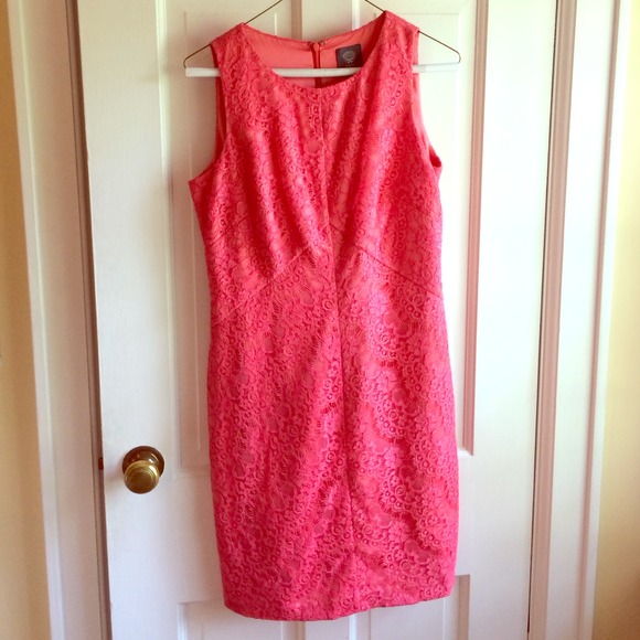 Vince Camuto Coral Lace Dress