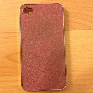 Pink Glitter iPhone 4S case