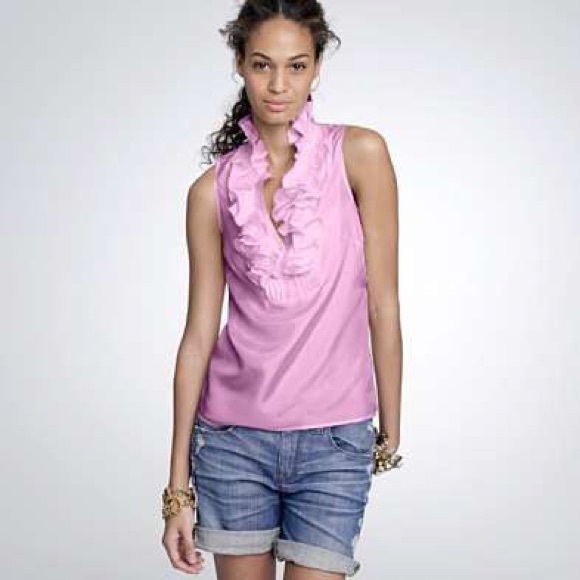 J.Crew Silk Lavender France's Top