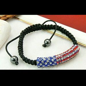 Patriotic Shamballa Bracelet