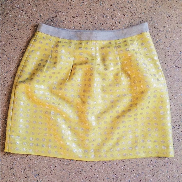 🚫SOLD🚫 LOFT lurex dot pleated full skirt - Picture 2 of 4