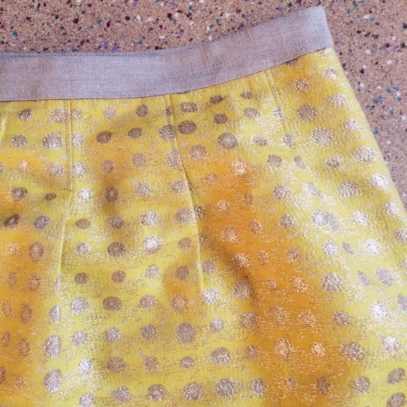 🚫SOLD🚫 LOFT lurex dot pleated full skirt - Picture 3 of 4