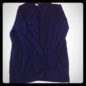 J Crew Navy Cotton Sweater