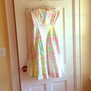 Lilly Pulitzer Strapless Sundress