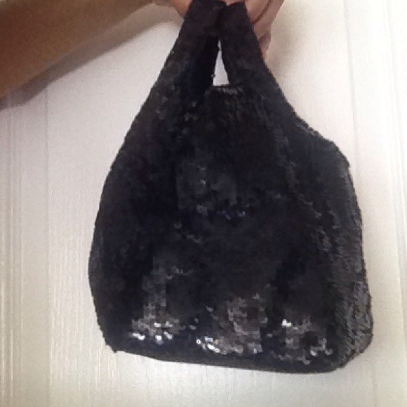 Black sequined purses
