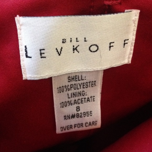 Red formal tea length gown - Picture 4 of 4