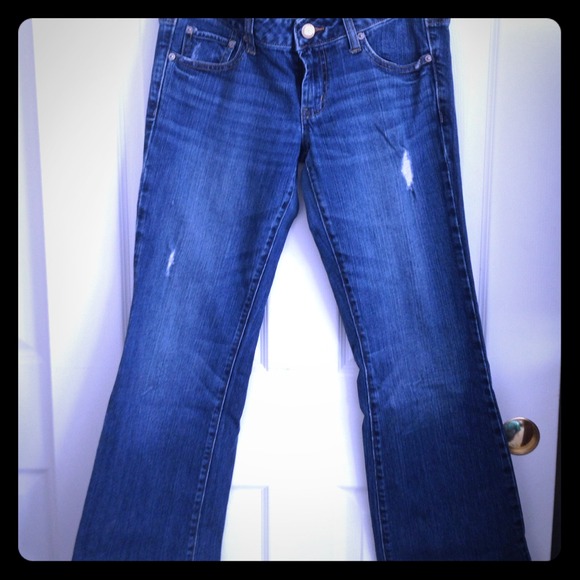 Dark wash flare jeans