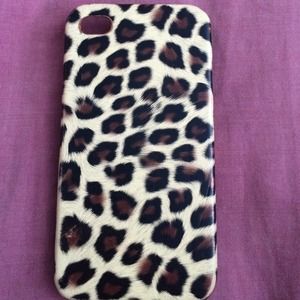 Leopard print iPhone 4/4s case.
