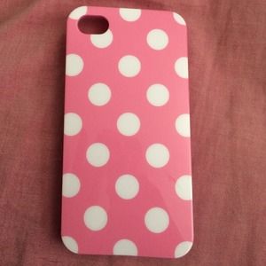 Pink Polka Dot iPhone 4/4s Case.