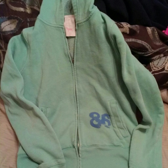 Green Victoria secret zipup - Picture 2 of 4