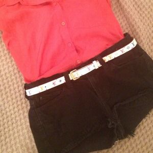 BUNDLE White Louis Vuitton monogram belt