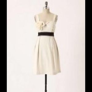 Cream anthropologie dress!