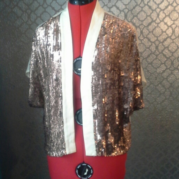 REDUCED!!! Brown sequin cover up