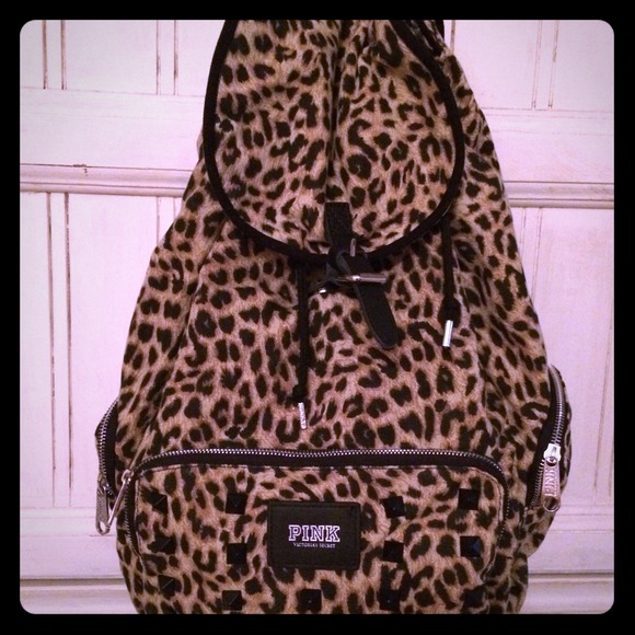 VS PINK cheetah book bag, used maybe once.