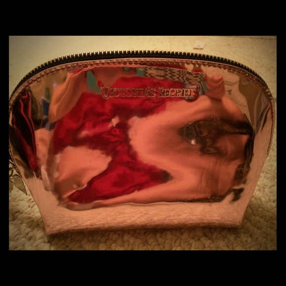 VS pink metallic makeup bag!