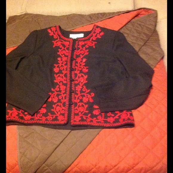Red and black shirt jacket