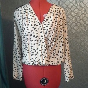 REDUCED Black and tan blouse