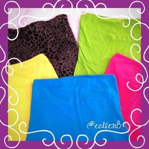 Set of 5 Strapless Camis