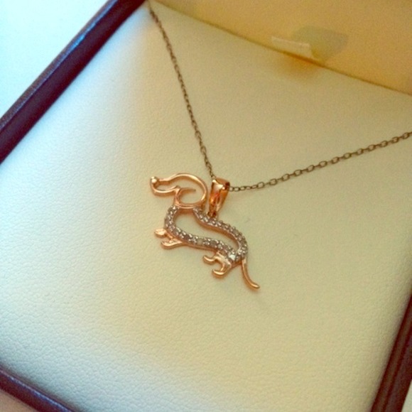 1/10 ct Diamond Dog Pendant by Littman Jewelers