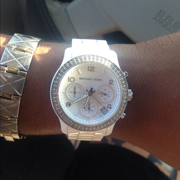 Micheal Kors ceramic white watch