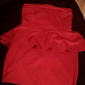 SEXY PLUS SIZE PEPLUM DRESS